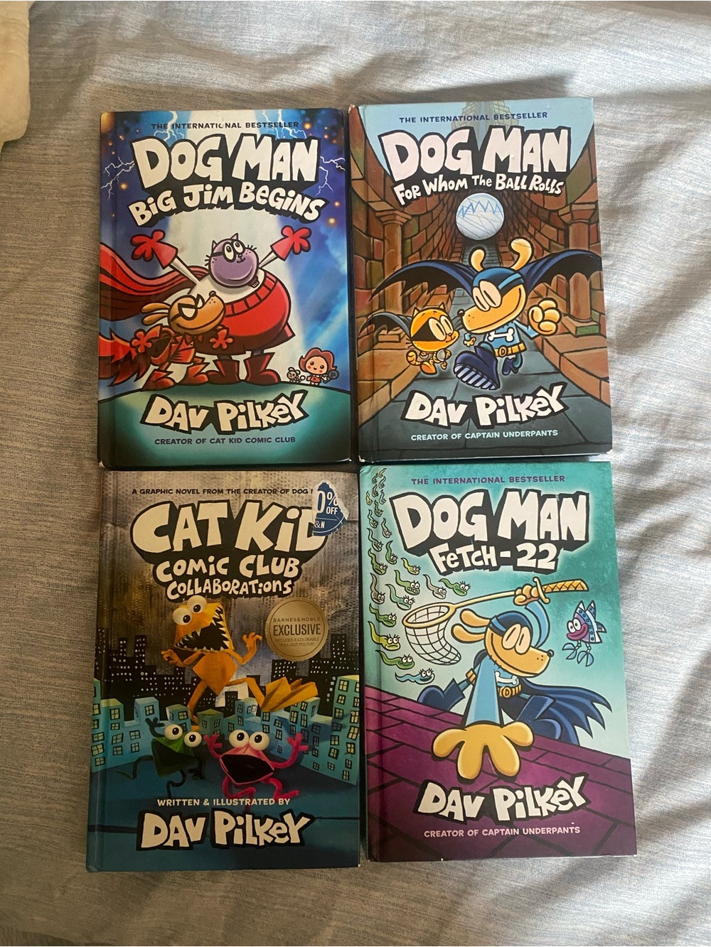 Dog Man Book Bundle by – Blue & Teal Covers